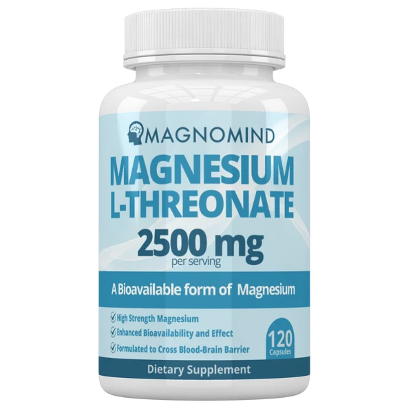 MagnoMind Magnesium L-Threonate 2500mg, 120 capsules